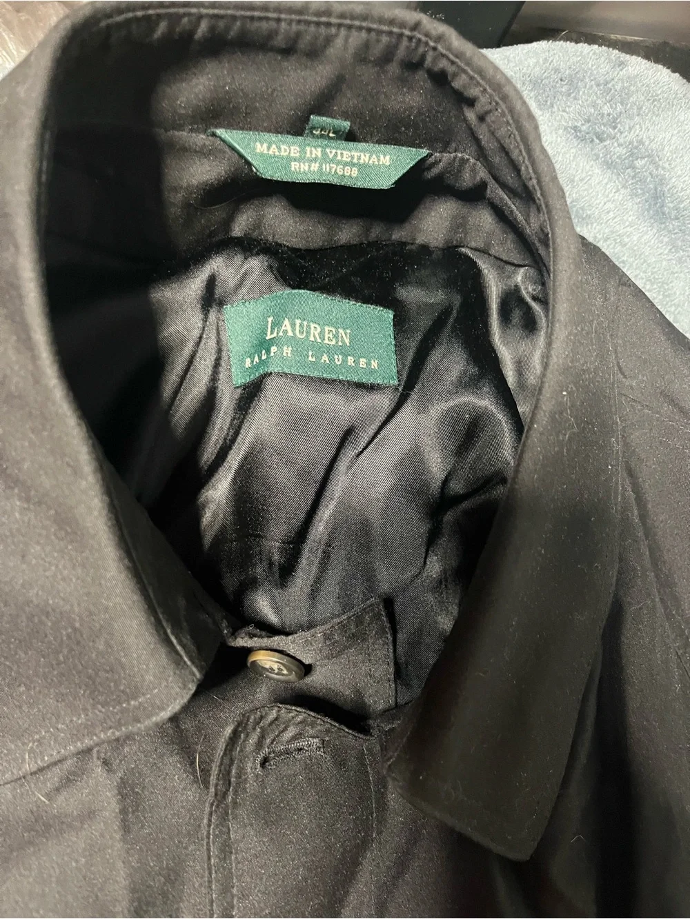 Polo Ralph Lauren men’s trench coat black